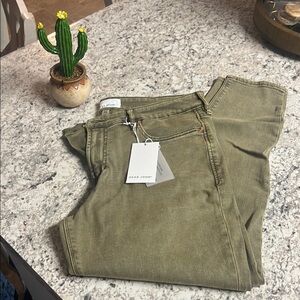 Dear John Women's Olive Skinny Jeans. Brand new.